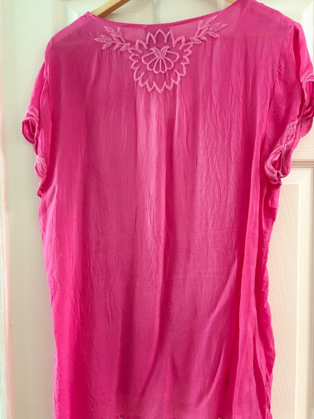 Johnny Was pink beautiful shirt Large - Picture 3 of 5